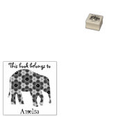 花かわいらし象本は象に属する ラバースタンプ (押印)