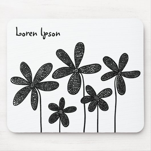 花かわいらし類 マウスパッド (正面)