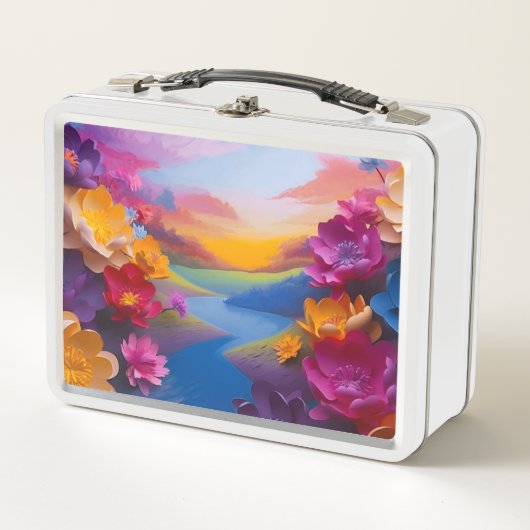 花かわいらし類 メタルランチボックス (正面)