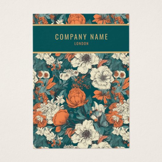 花かわいらし飾りイヤリング表示カード (正面)