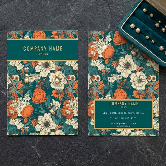 花かわいらし飾りイヤリング表示カード