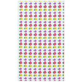 花かわいらし黄紫ピンク テーブルクロス (正面)