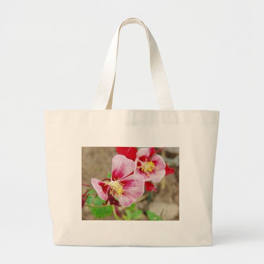花かわいらし2 ラージトートバッグ (正面)