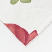 花かわいらし60x80フリースブランケット フリースブランケット (角)