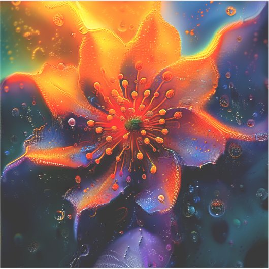 花かわいらし シール (正面)