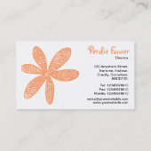 花かわいらし – 桃FF9966 名刺 (裏面)