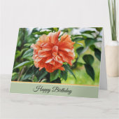 花かわいらし-誕生日カード カード (正面)