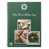 花があなたの物語を伝えるワークショップ花屋 ノートブック (正面)