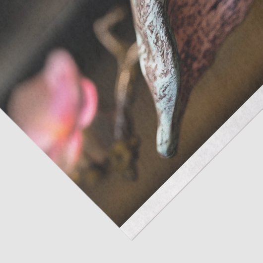 花がお洒落切り離されるゴシック様式のガーゴイル 薄葉紙 (詳細)