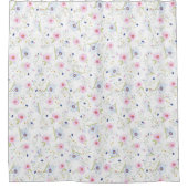 花がシャワー風呂ホーム運命の運命 シャワーカーテン (正面)