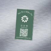 花がストーリーを伝えるカスタマイズ可能 マグネット名刺 (インサイチュ)