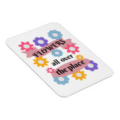 花が一面に咲いている マグネット (右側)