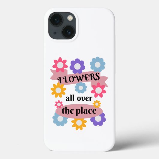 花が一面に咲いている Case-Mate iPhoneケース (裏面)