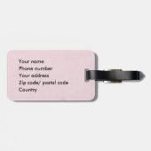 花が付いているエレガントな花の一流の荷物のラベル ラゲッジタグ (裏面横)