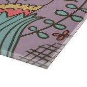 花が付いているスタイリッシュな花パターン カッティングボード (角)