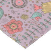 花が付いているスタイリッシュな花パターン テーブルクロス (アングル)