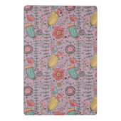 花が付いているスタイリッシュな花パターン ミニクリップボード (裏面)