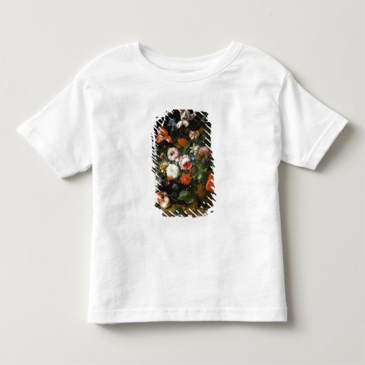 花が付いている静物画 トドラーTシャツ (正面)