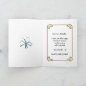 花が付いている103rdバースデー・カード カード (内部)