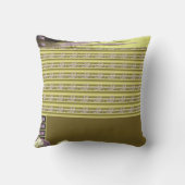 花が入った花瓶のデザイン クッション (裏面)