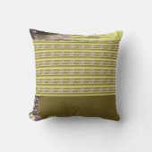 花が入った花瓶のデザイン クッション (正面)