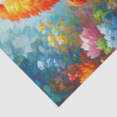 花が切り離されたマカオカラフルオウム 薄葉紙 (詳細)