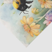 花が切り離される水彩乳牛 薄葉紙 (詳細)