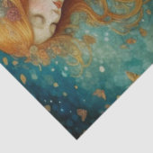 花が切り離される赤毛の少女 薄葉紙 (詳細)