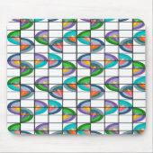 花が割れる マウスパッド (正面)