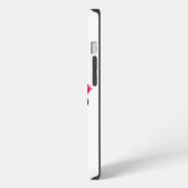 花が咲き乱れた黒猫 iPhoneケース (左側面)