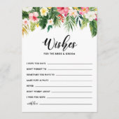 花が咲き乱れる新郎新婦 アドバイスカード (正面)