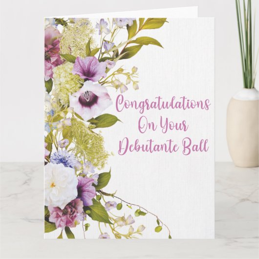 花が咲き誇る カード (正面)