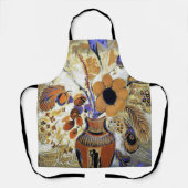 花が咲くエトルリア花器 エプロン (正面)