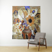 花が咲くエトルリア花器 タペストリー (インサイチュ)