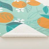 花が咲くオレ葉ンジ。イラストレーション シェルパブランケット (3/4)