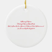 花が咲くカリフォルニア:明るい赤紫色ヒマワリ セラミックオーナメント (裏面)