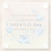 花が咲くガラスのコースター ガラスコースター (裏面)