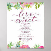 花が咲くシックな愛は甘い結婚おごり ポスター (正面)