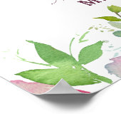 花が咲くシックな愛は甘い結婚おごり ポスター (角)