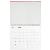 花が咲くスケッチ カレンダー (2月 2027)