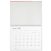 花が咲くスケッチ カレンダー (1月 2027)