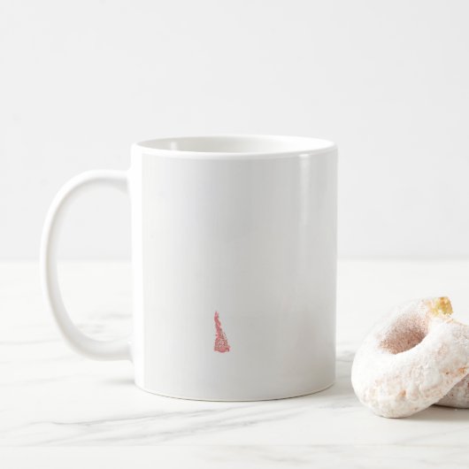 花が咲くスケッチ コーヒーマグカップ (ドーナツ)
