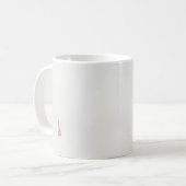 花が咲くスケッチ コーヒーマグカップ (正面左)
