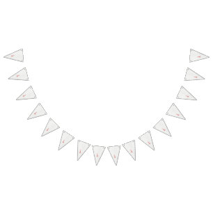 花が咲くスケッチ バンティングフラッグ