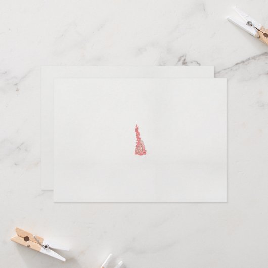 花が咲くスケッチ 招待状 (正面/裏面インサイチュ)