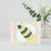 花が咲くハチの三匹 ポストカード (スタンド正面)