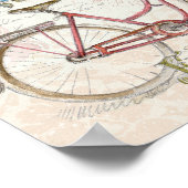 花が咲くパリスバイク ポスター (角)