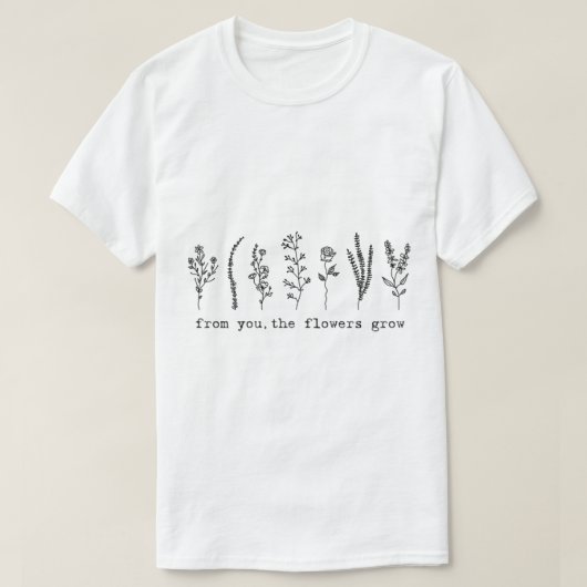 花が咲くフィレンツェ Tシャツ (デザイン正面)