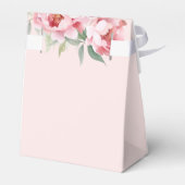 花が咲くラブ ボウ ピンクの花 ブライダルシャワー フェイバーボックス (裏面サイド)