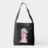 花が咲く可愛い妖精|過去記事 クロスボディバッグ (裏面)